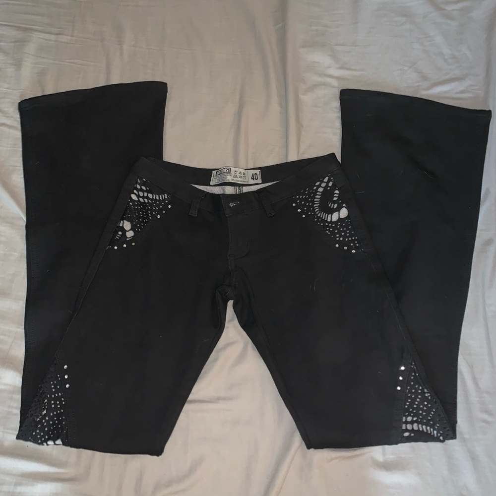 Women’s boot cut black jeans